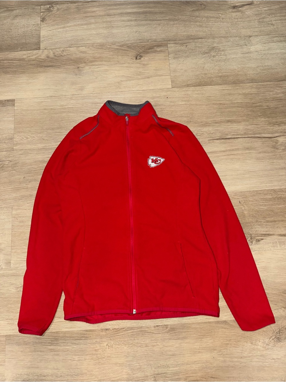 Antigua Kansas City Chiefs Red Full-Zip Lightweight Jacket